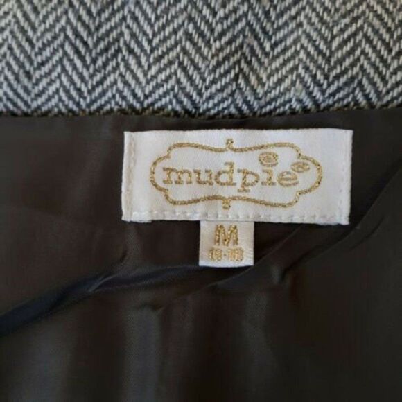 Mudpie Womens Size Medium Brodie Herringbone Vest Gray - Picture 5 of 10